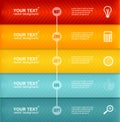 Vector Timeline Infographic. Colorful Template