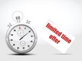 Vector timer. concept fast shipping Royalty Free Stock Photo