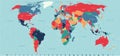 Vector Timezone world map