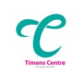 Vector  Logo Design, Timons Centre T and C Editable file in eps.10 Royalty Free Stock Photo