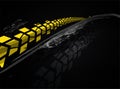 Vector tire background Royalty Free Stock Photo