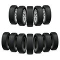 Vector tire isometric illustration of a set of trucks car tyre