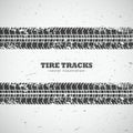 Vector tire tracks background design Royalty Free Stock Photo