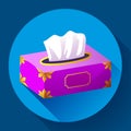 Vector Tissue box flat icon