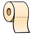 Vector toilet paper cartoon illustration Royalty Free Stock Photo