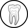 Vector tooth icon