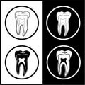 Vector tooth icons