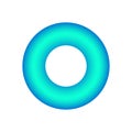 Vector torus with gradients and shadow for game, icon, package design, logo, mobile, ui, web, education. 3d donut on a