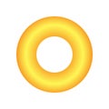 Vector torus with gradients and shadow for game, icon, package design, logo, mobile, ui, web, education. 3d donut on a