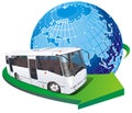 Vector tourist bus Royalty Free Stock Photo