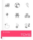 Vector toys icon set