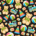 Vector Toys Seamless Pattern