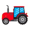 Vector Tractor vehicle farm auto car icon Royalty Free Stock Photo