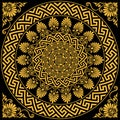 Vector Traditional vintage gold Greek ornament Meander