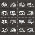 Vector Trailer icon set