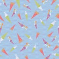 Vector Tranquil blue First day of school background pattern