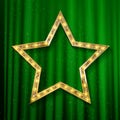 Vector transparent golden star Royalty Free Stock Photo