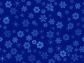 Vector transparent snowflakes