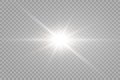 Vector transparent sunlight special lens flare light effect. PNG Royalty Free Stock Photo