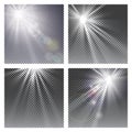 Vector transparent sunlight special lens flare light effect. Royalty Free Stock Photo