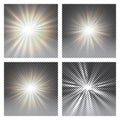 Vector transparent sunlight special lens flare light effect. Royalty Free Stock Photo