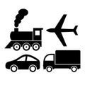 Vector transport icons