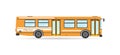 Vector transportation flat city transit bus vehicle Royalty Free Stock Photo