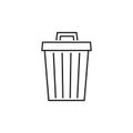vector trash bin. recycling garbage. trash in cans for saving world vector illustration on white background Royalty Free Stock Photo