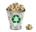 Vector Trashcan paper recycle