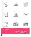 Vector travel icon set Royalty Free Stock Photo