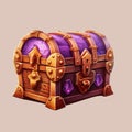 Vector treasure chest icon Royalty Free Stock Photo