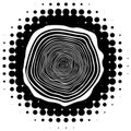 Vector tree rings background Royalty Free Stock Photo