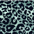 Vector trendy green gold leopard skin abstract seamless pattern. Wild animal cheetah spots green metallic foil texture Royalty Free Stock Photo