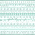 Vector trendy hand drawn seamless pattern with ethnic and tribal