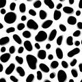 Vector Trendy leopard skin seamless pattern. Abstract wild animal cheetah black spots white texture for fashion print
