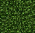 Vector trendy low poly seamless pattern. Camouflage polygonal background Royalty Free Stock Photo