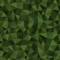 Vector trendy low poly seamless pattern. Camouflage polygonal background Royalty Free Stock Photo