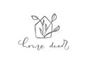 Vector trendy scandinavian floral hand drawn beauty, organic cosmetics, florist, photography, wedding logo flower, home decor,