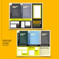 Vector tri-fold business brochure design Royalty Free Stock Photo