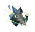 Vector triangle abstract background, low poly concept Royalty Free Stock Photo