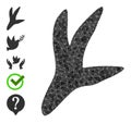 Vector Triangle Filled Bird Step Icon and Similar Icons