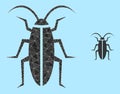 Vector Triangle Filled Cockroach Icon Royalty Free Stock Photo