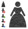 Vector Triangle Filled Lady Icon and Similar Icons