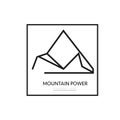 Vector triangle Mountain company logo.