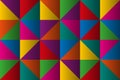 Vector triangles with color gradient