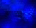 Vector triangular blue iridescent background. illustration eps10