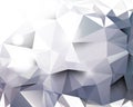 Vector triangular polygon chrome background