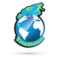 Vector triathlon symbol