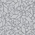 Vector tribal abstract seamless repeat pattern Royalty Free Stock Photo
