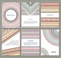 Vector tribal aztec banners Royalty Free Stock Photo